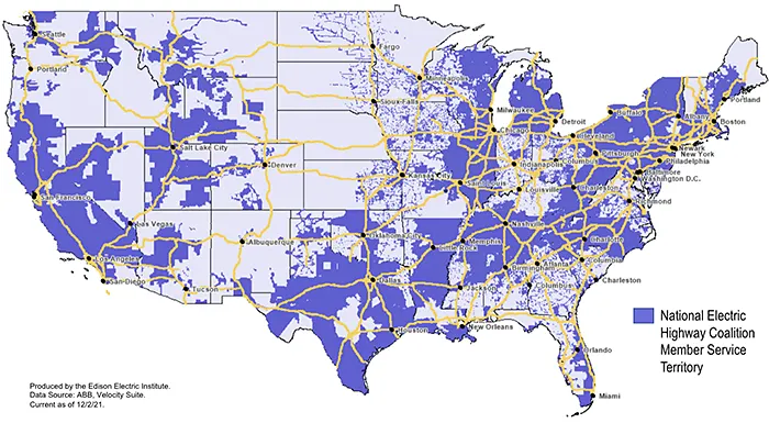 Electric Vehicle Charging Networks Expand Across U.S. Highways